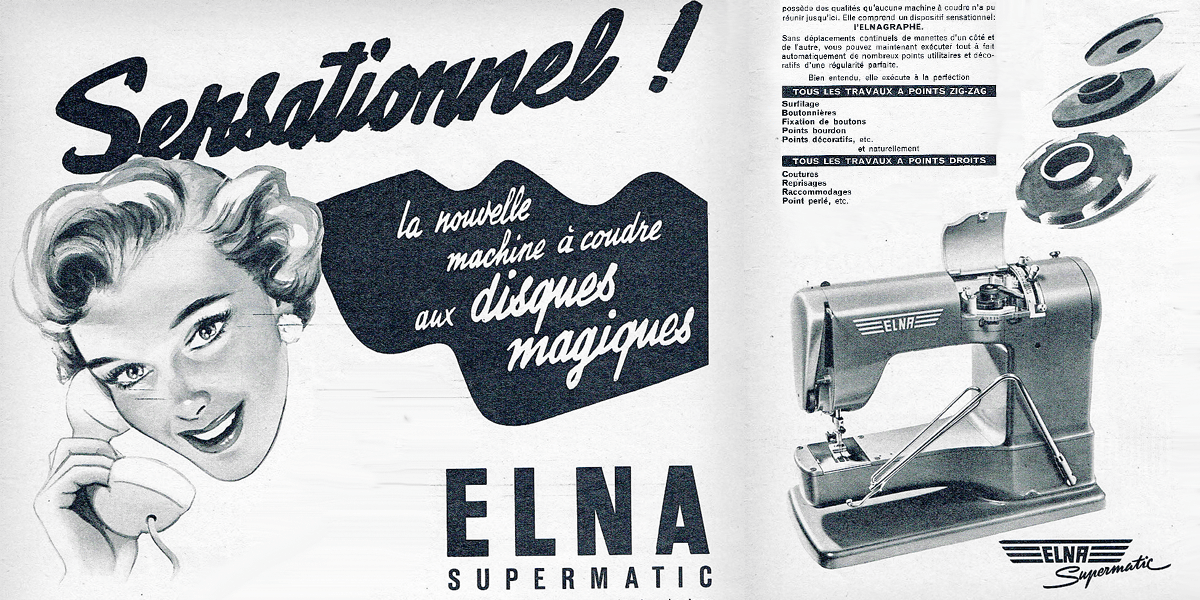 Elna Supermatic - wymienne dyski Elnagraf