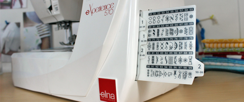 Komputerowa maszyna do szycia Elna 550 eX, 560 eX, 570 eX - recenzja serii eXperience - chowana karta ściegów