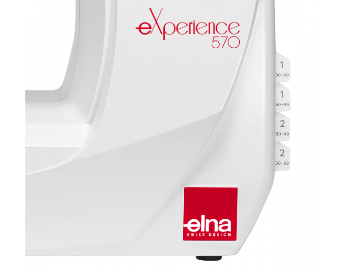 Maszyna Elna 550 eXperience - wygodne zakładki z numerami ściegów