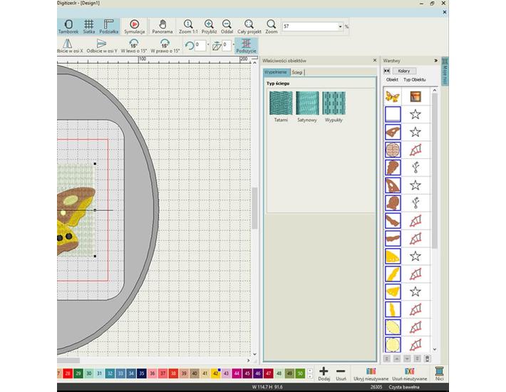  Podstawowy program do projektowania haftów Janome Digitizer Jr v5.5, fig. 4 